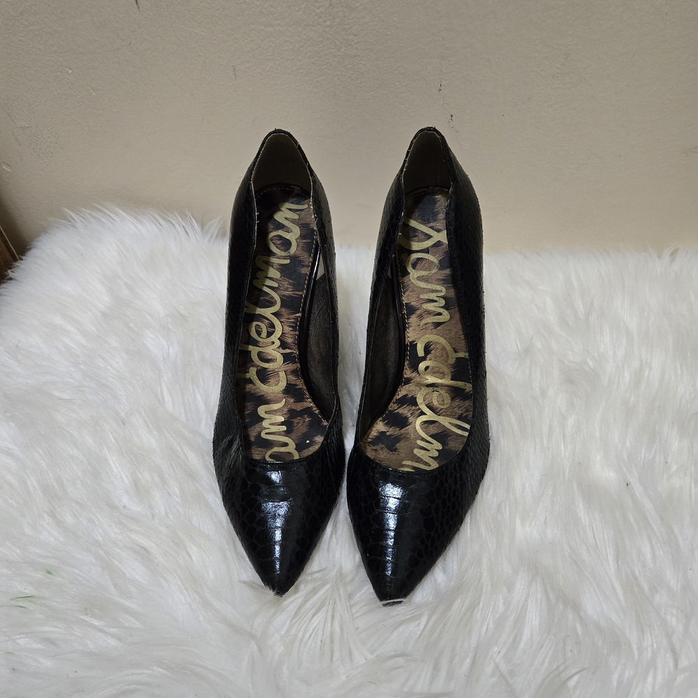 Sam Edelman Black Pointed Toe Pumps Sadi Size 8 M